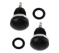 EMSea 2PCS 8mm Metal Momentary Horn Bell Push Button Switch Suitable For Car Horn Button