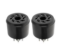 EMSea 2Pcs 8Pin Vacuum Bakelite Tube Saver Socket for KT88 5U4G 274B KT66 EL34 6CA7 GZ34 6V6 6L6 6SN7