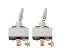 EMSea 2PCS Automotive Toggle Switch R13-401-101 Mounting Hole 12mm 2 Position 50 Amp 12V SPST Heavy Duty Rocker Switch for Electrical Equipment Inside and Outside the Car