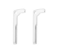 EMSea 2Pcs Car Key Blade Blank Vehicle Smart Remote Key Blank Uncut Blade Compatible with Mercedes W204 W212 W176 W246 Silver 49x19mm