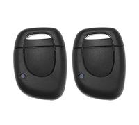 EMSea 2PCS Car Remote Key Shell Compatible with Kangoo Master 2 Twingo Clio 2 Laguna Espace Megane Replacement 1 Button Key Fob Case Cover Housing