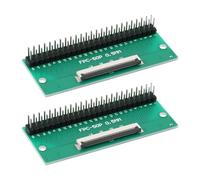 EMSea 2pcs Electronic PCB Adapter with 50 Pin Double Row Connector (26X64MM) Suitable for FFC/FPC Connectors