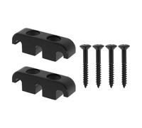 EMSea 2pcs Electroplated Black Bass Head Retainer 3-String Retainer Bass String Parts for Hold 3 Strings In The Bass Head of a 4-String Electric Bass