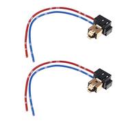 EMSea 2PCS H1 H3 Car Light Socket Extension Wiring Harness Connector LED Headlight Adapter Fog Light Bulb Harness Connector Holder