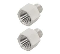 EMSea 2pcs M14 x 1.5 Female to M10 x 1 Male Thread Adapter for Hydraulic Fuel Pneumatic