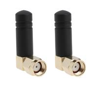 EMSea 2Pcs Mini Rubber SMA-J Hole Stecker 3dBi 2.4GHz 50 Ohms for Routing 8x30mm