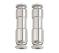 EMSea 2PCS Pneumatic One-Way Check Valve Inner Diameter 6mm 11.9x45.1mm Nickel-Plated Brass Compressed Air Connector for Vacuum Air Compressor Pump