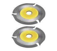 EMSea 2pcs TCT Circular Wood Saw Blade Disc 125mm 22.23mm Bore Arbor 3T Saw Blade for Angle Grinder Woodcarving/Sculpting/Shaping/Grooving and Cutting