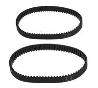EMSea 2PCS Vacuum Cleaner Tooth Belt Rubber Drive Belt Compatible with Bissell Proheat 2X 1548 1550 1551 15483 Replacement Part Number 1606419 & 1606418