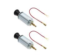 EMSea 2x Car Cigarette Lighter Element Socket Set Classic Retro Style Car Cigarette Lighter RH-4001 Cigarette Lighter Socket 12V 5A for Classic & Modern Cars
