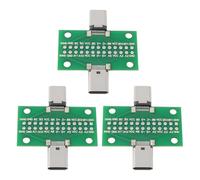 EMSea 3pcs USB-C Male To Female Test Board For USB Data Line Testing And DIY Electronic Products
