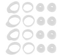EMSea 4 Pairs Silicone Anti-Slip Eartips Compatible with Samsung Galaxy Buds 2019 & 4 Pairs Earhooks Compatible with Samsung Galaxy Buds+ R175/R170 White