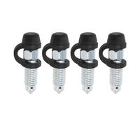 EMSea 4 Sets Motorcycle Brake Caliper Bleeding Screw Bleed Nipple Screw M7 x 1 mm with Dust Cap Compatible with Suzuki Compatible with Honda