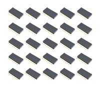 EMSea 40pcs 7-Pin Black Single Row Straight Socket Header 2.54mm Pitch Compatible with PCB Connector Machine Breadboard Electronic Circuit Board