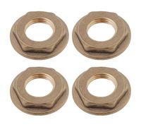 EMSea 4pcs 1/4 inches BSP Brass Flanged Backnut 11.5mm Female Thread Hexagon Backnut for Wash Hand Basin Bathroom Sink Waste
