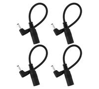 EMSea 4pcs 3.5mm x 1.35mm Male to 5.5mmx2.1mm Female DC power Adapter Cable 90° Right Angle 3A 24V DC