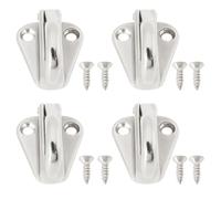 EMSea 4pcs Boat Fender Hooks 316 Stainless Steel Marine Fender Hook Heavy Duty Boat Fender Clip for Vehicle Seagoing Vessel with Screws 37x31mm