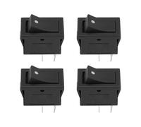 EMSea 4Pcs KCD1 2Pin Momentary ON-OFF Rocker Switch 6A/250VAC 10A /125VDC for Car Dashboard Boat