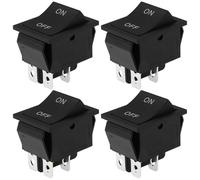 EMSea 4Pcs KCD4 ON OFF Switch 4pin 2-Speed Switch Compatible with Razor MX500 MX650 MX350 SX500 Compatible with Mcgrath 20A/125VAC 16A/250VAC