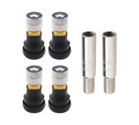 EMSea 4PCS Scooter Tubeless Valves & 2PCS Valve Stem Extenders Compatible with Ninebot MAX G30 Compatible with Xiaomi M365 and M365 Pro Scooter