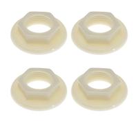 EMSea 4Pcs Sink Tap Back Nut 1/2" BSP Plastic Back Nuts Accessories for Bathroom Basin Taps Mixers Round Faced Flanged Back Nuts Home tools White
