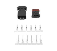 EMSea 5 Sets 4 Pin Motorcycle Car Male Female Connector Plug Kit 4 Wire Male Female Connector Handlebar Wiring MX19004S51 MX19004P51 Compatible with H-arley Davidson