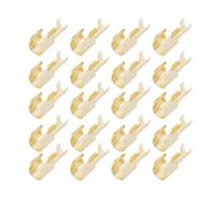 EMSea 50pcs 6x30mm Glass Fuse Holder Clips Connectors Brass Fuse Holder Button Contact Brass Fuse Holder Clip for Car 6x30mm 6x33mm Glass Fuse
