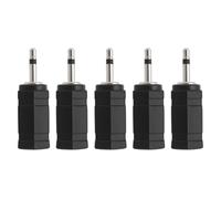 EMSea 5PCS 2.5mm Mono to 3.5mm Mono Jack Adapter Compatible with Mobile Phones MP3 and Other Devices with 2.5mm Interface Mono Audio Jack Adapter