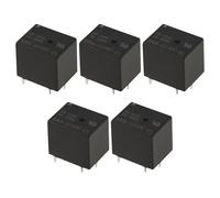 EMSea 5Pcs SRA-12VDC-CL 5 Pin Type Mini Power Relays 12V DC Coils 20A / 10A 14VDC 125VAC SPDT Contacts Automobile Relay PCB General Purpose Relay