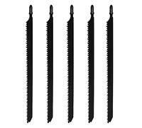 EMSea 5pcs T1044D Long 250mm T-Shank Jigsaw Blades Clean and Fast Cuts Wood Cutting for Wood Thick Constructon Timber OSB Fibre Boards