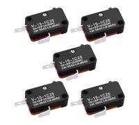 EMSea 5pcs V-15-1C25 Micro Limit Switch 2 pin Instantaneous Button Switch SPDT Quick Action Microswitch Suitable for Electrical and Electronic Equipment