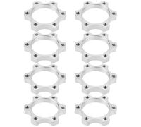 EMSea 8pcs 44mm Bike Freewheel Threaded Hubs Disk Brake Rotors 6 Bolt Flange Adapters Aluminium Alloy Brake Thread Conversion Rotors