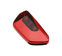 EMSea Car Key Cover Finish TPU All Around 3 Button Car Key Fob Cover Case Shell Drop-proof Scratch-resistant Red Compatible with Golf 8 Seat Leon MK 4 Tarraco Ateca Skoda Octavia