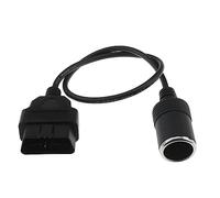EMSea Cigarette Lighter Female Socket to OBD2 Male Adapter Cigarette Lighter Female to OBD2 Male Extended Charging Cable Accessories for Chargers Navigators Driving Recorders
