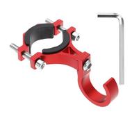 EMSea Electric Scooter Hook Universal Scooter Hook Aluminium Hanger Hook Multifunctional Scooter Hanging Hook Accessories for Rods with Diameters of 1.9-3.6cm, Red