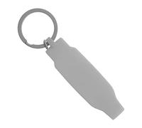 EMSea Grey 8x3x1.5cm/3.15x1.18x0.59inch Silicone Key Fob Cover with Car Keychain Compatible with Tesla Model 3