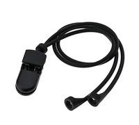 EMSea Hearing Aid Clip Holder Anti-lost Lanyard Safety Retainer Retention Cord Protector Silicone Black for Adults Seniors Kids