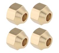 EMSea Pack of 4 6 mm M12 x 1.25 Thread Brass Reducing Nuts for Electrical Engineering Heating and Air Conditioning Industrial Piping Systems