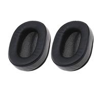 EMSea Pair of Replacement Headphone Pads Compatible with August EP650 Earphones in Black with Smooth Protein Leather Sponge Long Lasting Comfort Using