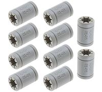 EMSea RJ4JP-01-08 Drylin Linear Bearing 3D Printer Replacement LM8UU Bearing 8mm Inner Shaft 15mm Outer Diameter 24mm Length 10-Pack