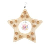 EMSea Wooden Hanging Bird Chew Toys Suitable for Budgies Cockatiels Quaker Lovebirds Conure