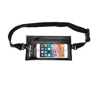 EMSEEK Small Crossbody Bag Travel Fanny Pack Water Resistant Chest Bag Waist Pouch for Biking Running Walking Workout Sports Event, Black, S, Running Pouch