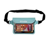 EMSEEK Waterproof Waist Pouch Waist Bag Fanny Pack Dry Belt Bag With Waist Strap &Secret holder Keep Your Key Fob Wallet ID Kindle Phone Passport Dry Perfect For kayak swim surf snorkel, Light Green,