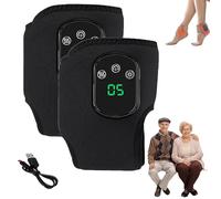 Emsence Triple Therapy Foot Massager,Em Sense Foot Massage,Foot Renew Triple Method Massager,3-Level Heat & Massage Adjustable,Smart Timer,Touch Screen (2pcs Black)