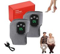 Emsence Triple Therapy Foot Massager,Em Sense Foot Massage,Foot Renew Triple Method Massager,3-Level Heat & Massage Adjustable,Smart Timer,Touch Screen (2pcs Gray)