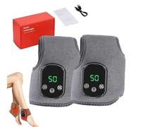 Emsense 3 in 1 Foot Massager, Portable Wireless Heated Ankle Wrap with 3 Vibration Mode 5 Heat Level for Achilles Tendinitis and Plantar Fasciitis (2pcs)