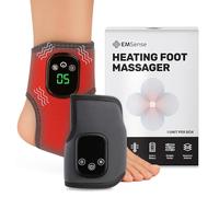 EMSense at Home Triple Therapy Foot Massager | 3 in 1 Cordless & Portable Massager with 3 Vibration Modes & 3 Heat Levels - 2 Pack