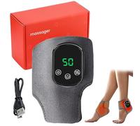 Emsense Foot Massager, Rejuvacare Foot Triple Method Massager, Leg Massage with 3 Vibration Modes & 5 Heat Levels, Heated Foot and Ankle Massage, Rechargeable Massager for Women Men (1PC)