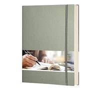 EMSHOI B5 Dotted Notebook, Bullet Journal, 192 Pages, Softcover, Green