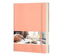 EMSHOI B5 Dotted Notebook, Bullet Journal, 192 Pages, Softcover, Pink